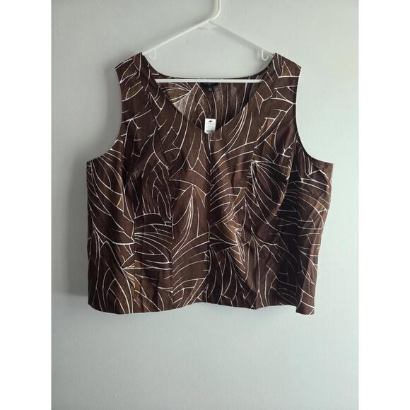Talbot Top Brown Size 16 W - Picture 1 of 9